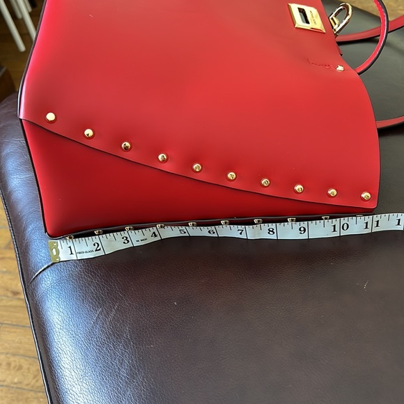 Michael Kors Manhattan Large Tote Leather Red Flame - Picture 13 of 14